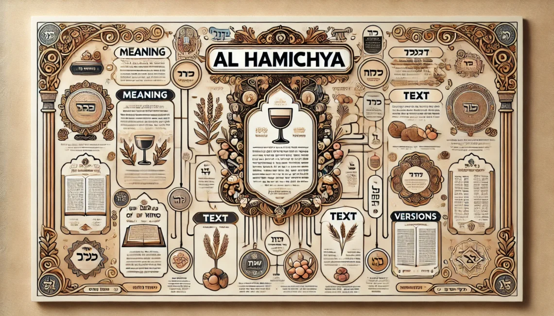 Al Hamichya Blessing: Meaning, Text, and Versions